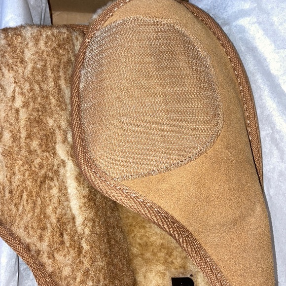 Propet Adjustable Overlay Suede Shearling Slippers - Picture 2 of 5